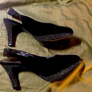 Black/Silver Ris Hommerson Pumps